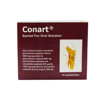 CONART ORAL SOLUTION POWDER GLUCOSAMINE 1500MG + CHONDROITIN 1200MG SULPHATE SACHET 14S