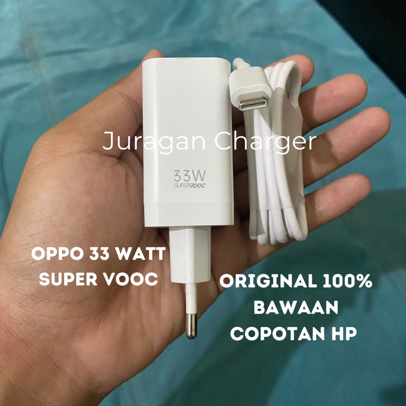 Charger Original Bawaan Copotan Hp Oppo 33 Watt Super Vooc Type C