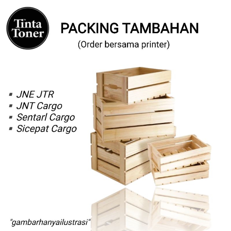 

Packing kayu tambahan order bersma produk lain