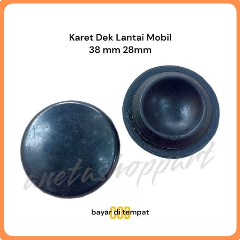Karet Dek-Tutup Lubang Lantai-Kabin Mobil 38 mm 28 mm