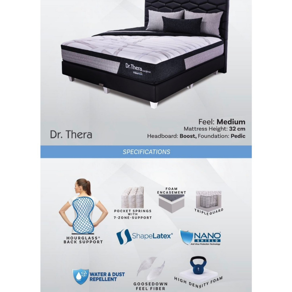 SPRINGBED SET / KASUR THERAPEDIC DR THERA