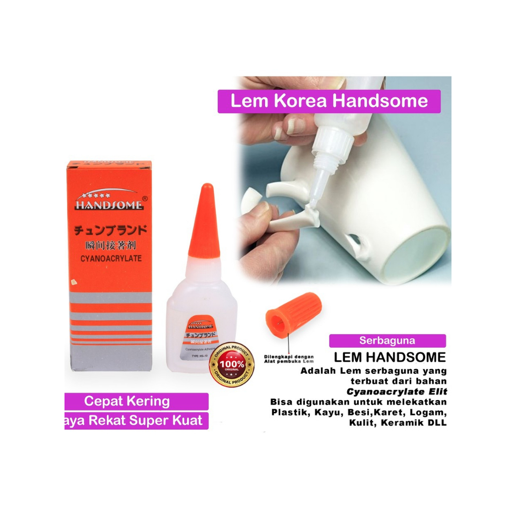 

LEM KOREA/LEM SERBAGUNA/LEM HANDSOME/ORIGINAL/PEREKAT