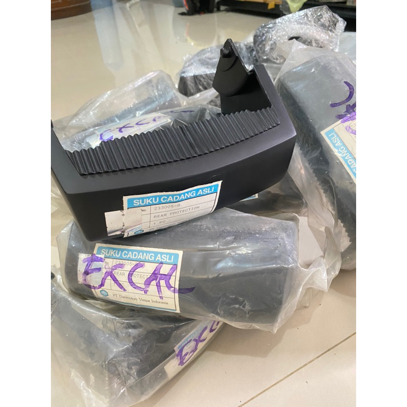 bemper belakang vespa excel ori danmotor biru
