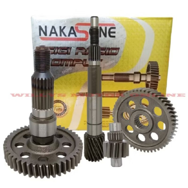 ( NAKASONE ) GIGI RASIO / GIGI MESIN KOMPLIT HONDA BEAT KARBU