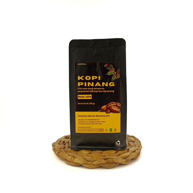 

Kopi Herbal Kopi Tradisional Kopi Dengan Campuran Pinang dan jahe isi 185 g