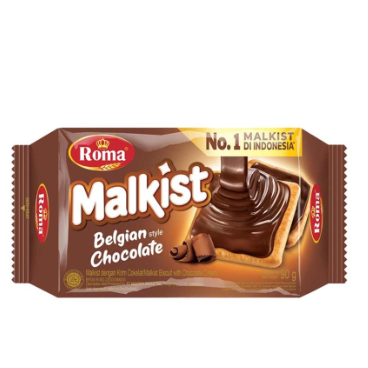 

Roma Malkist Crackers Cokelat Belgian Style 90g