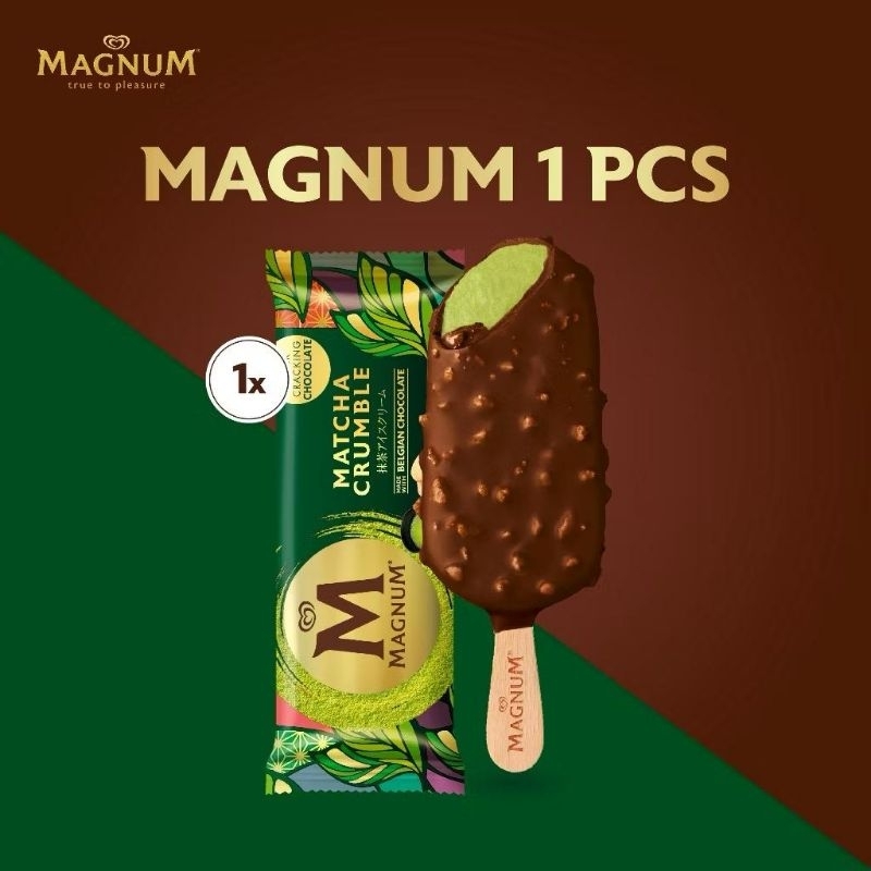 

es krim wall's magnum matcha