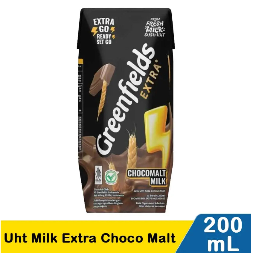 

Greenfields Uht Milk Extra Choco Malt 200 ml