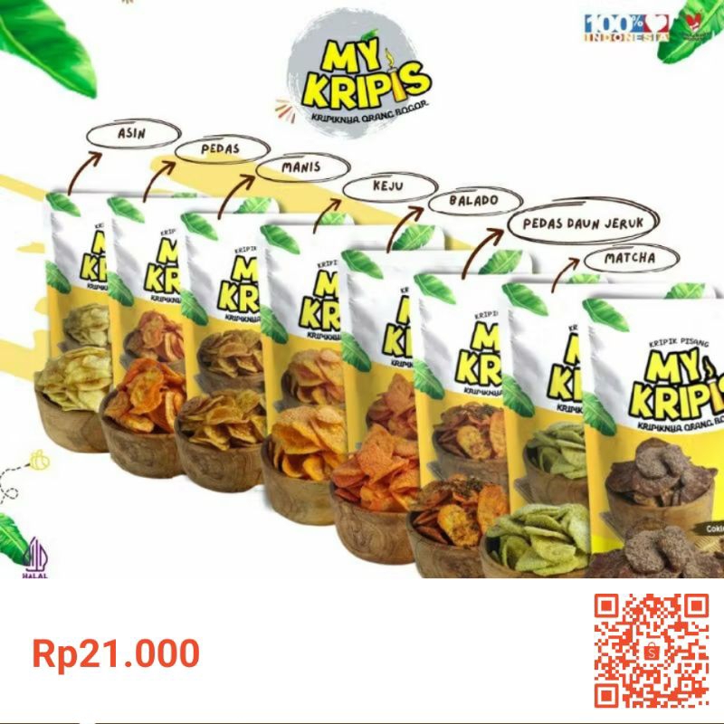 

MY KRIPIS (kripik pisang) varian rasa snack jajanan dan cocok buat oleh oleh