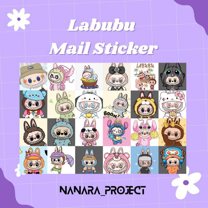 

MAIL STICKER LABUBU || Stiker Mail Labubu