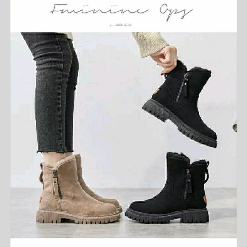 Sepatu Boots Wanita Musim Dingin / Winter Snow Boots Women Import