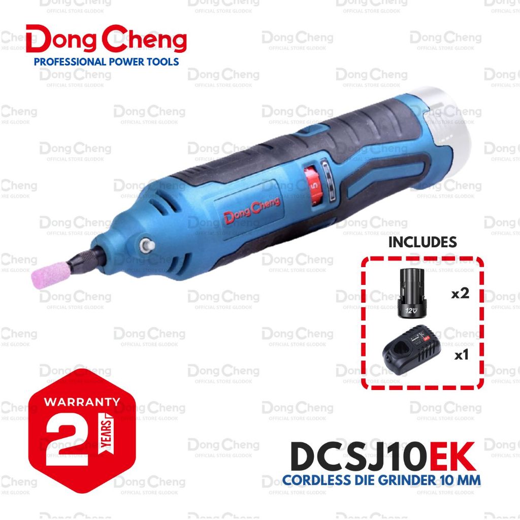 Dongcheng DCSJ 10 Z / EK Mesin Gerinda Lurus Baterai / Cordless Die Grinder