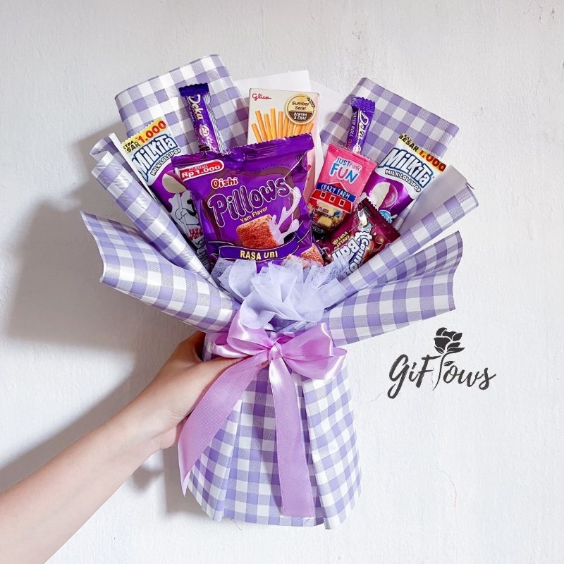 Bouquet Snack/Buket Snack/Buket Wisuda Lucu/Graduation Bouquet/Buket Kotak Kotak/Buket Tangerang/Tan