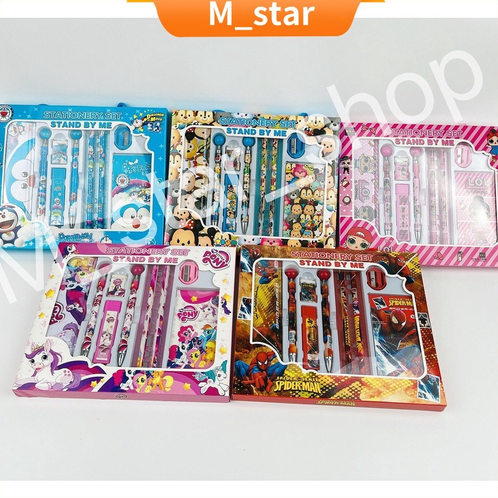 

Hot Brand Paket alat tulis 1 in1 NOTES Alat tulis set karakter Stationery set