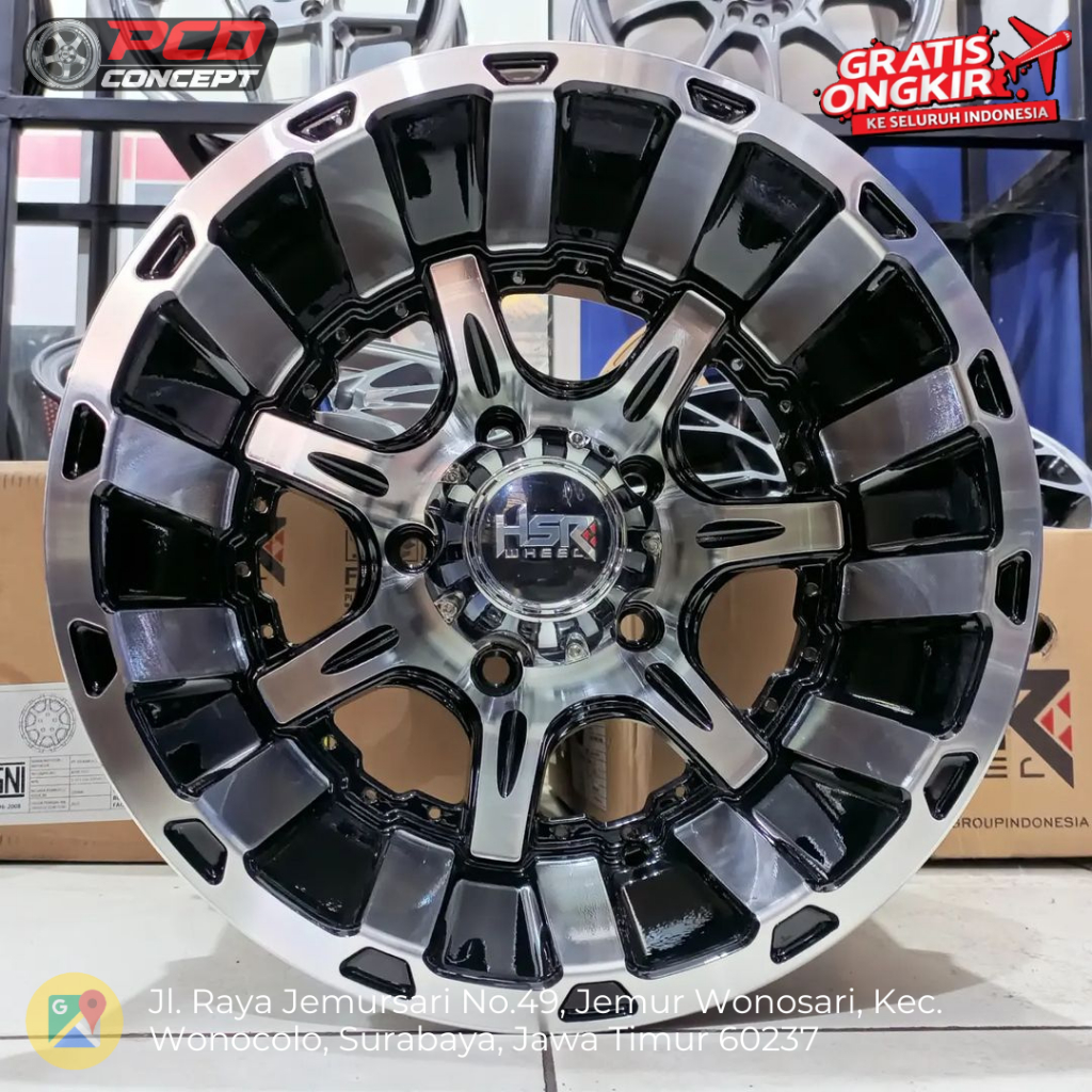 Velg mobil celong ring 15 hsr asakota velg jimny katana feroza taft lebar 10 inchi pcd 5x139,7