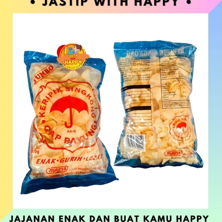 

Kejutan Menarik Keripik Ceriping Singkong Asin Gurih Cap Payung 2gram Khas Salatiga