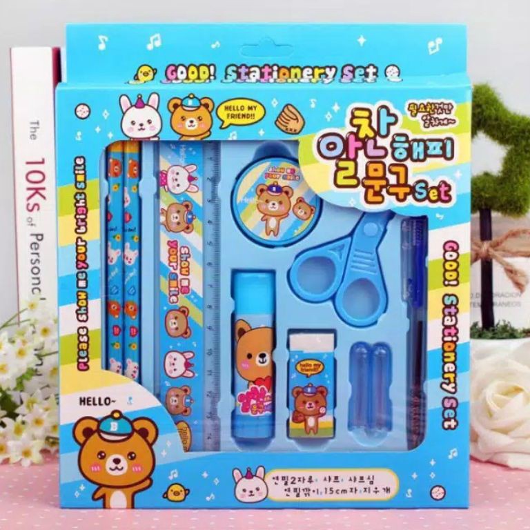 

Dijamin Asli Paket Alat Tulis set 8in1 Stationery Set Study Set Anak Karakter Set Alat Tulis Anak TK