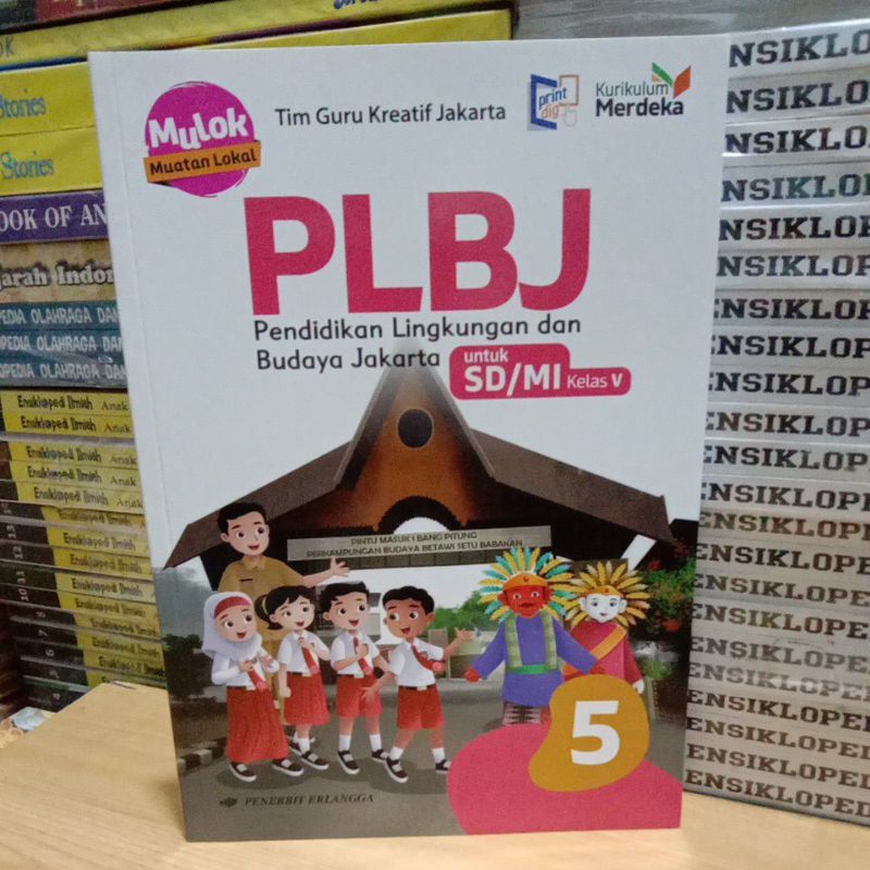 Buku Original PLBJ SD Kelas 5 Kurikulum Merdeka Print dig Erlangga