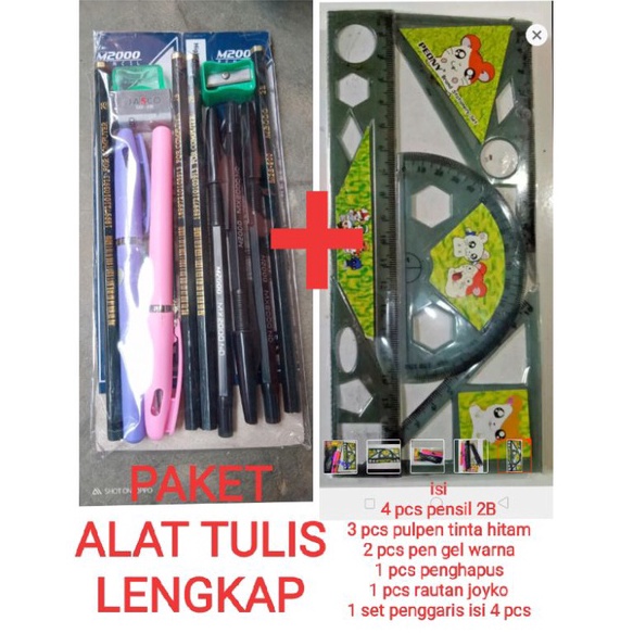 

Diskon Terupdate Paket alat tulis lengkap murah isi 15 macam alat tulis