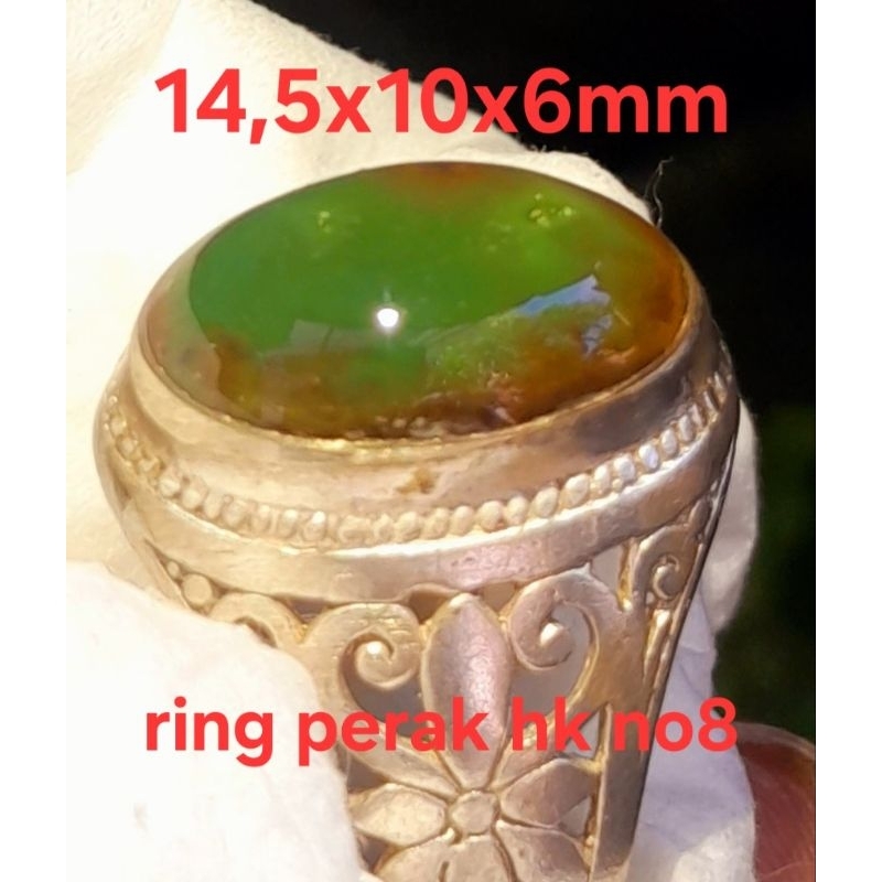 Pirus Persia polosan hijau army size kantoran