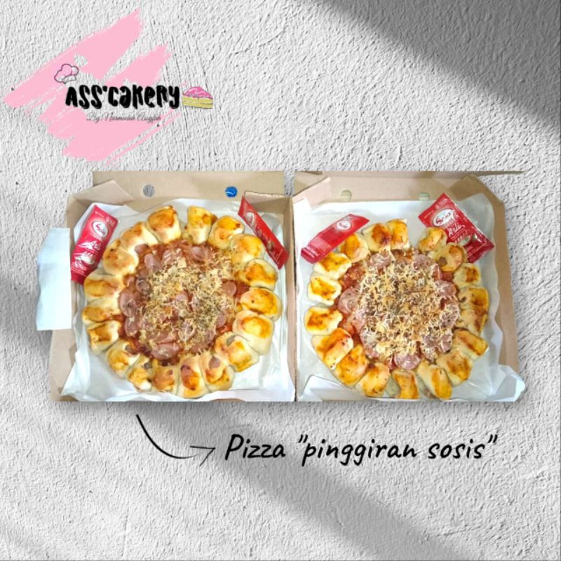 

pizza pinggiran sosis | Homemade By ASSCAKERY