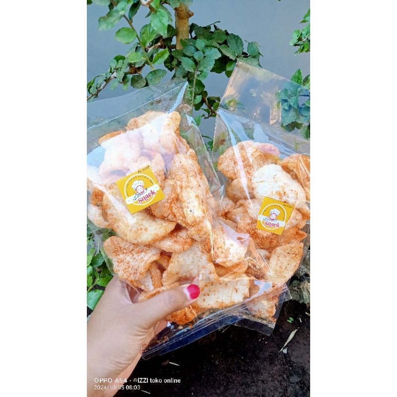 

krupuk seblak jeruk purut