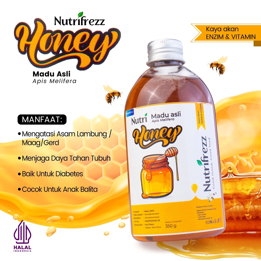 

Nutrifrezz NutriHoney Madu Multiflora Original 350GR – Kaya Enzim & Nutrisi