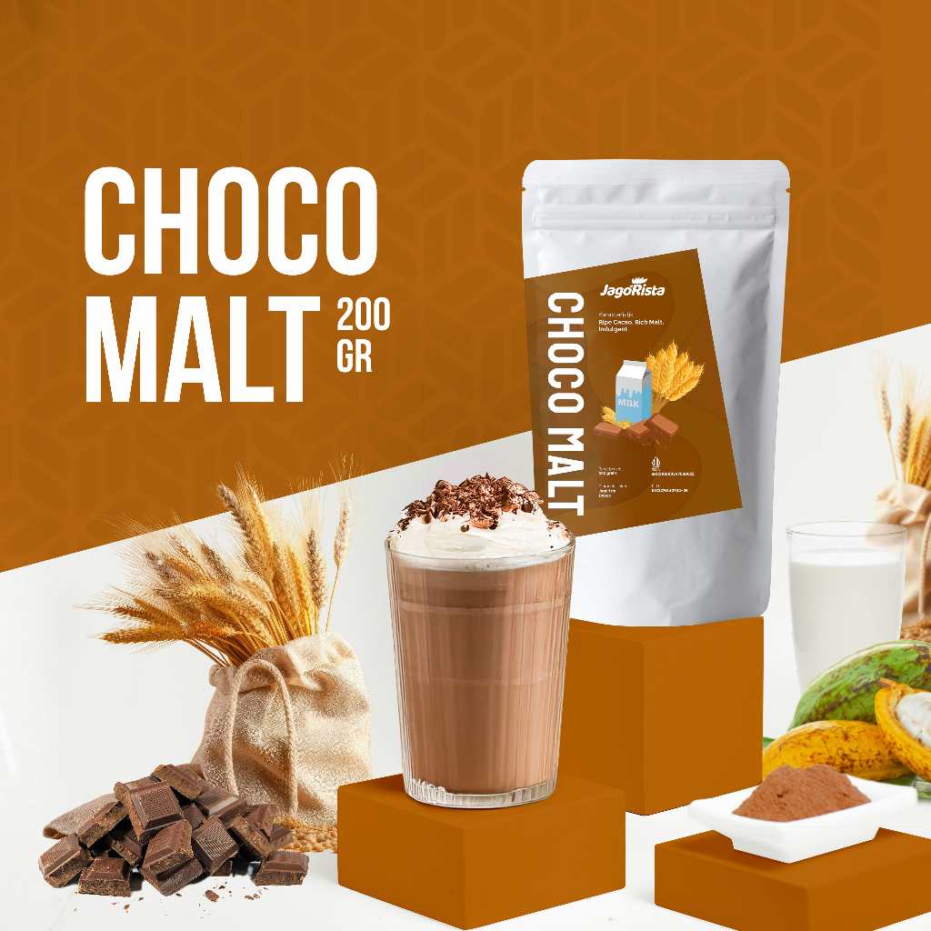 

Jagorista Bubuk Minuman Choco Malt 200 gr Kualitas Premium GOLD