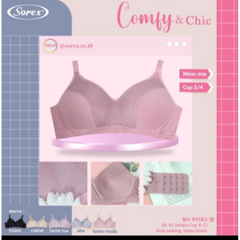 BH SOREX 99183 /BH SOREX BUSA TANPA KAWAT