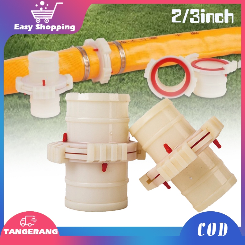 Sambungan Selang Spiral 2/3 Inch Sambungan Selang Drip Plastik Sambungan Selang Irigasi