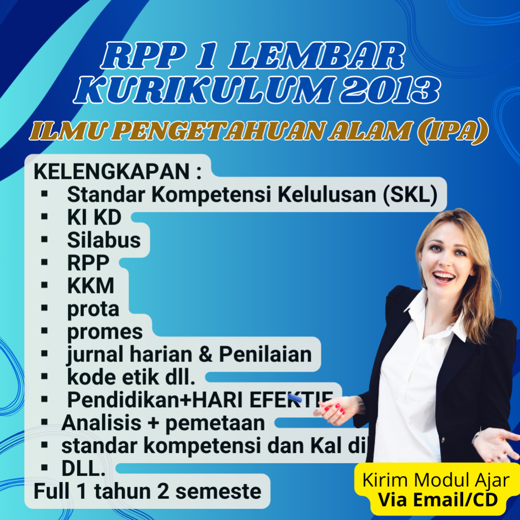 

RPP IPA KELAS 7,8,9 SMP/MTS KURIKULUM 2013 FULL 1 TAHUN