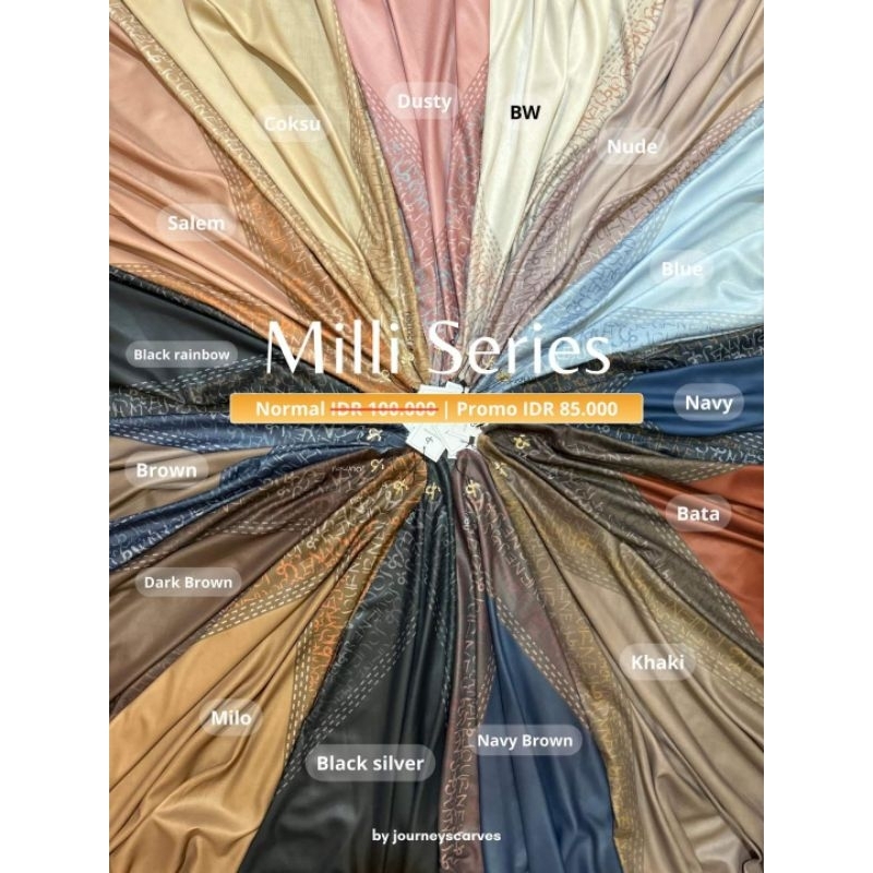 JOURNEY SCARVES JOURNEY SEGI EMPAT - MILLI SERIES 30 WARNA