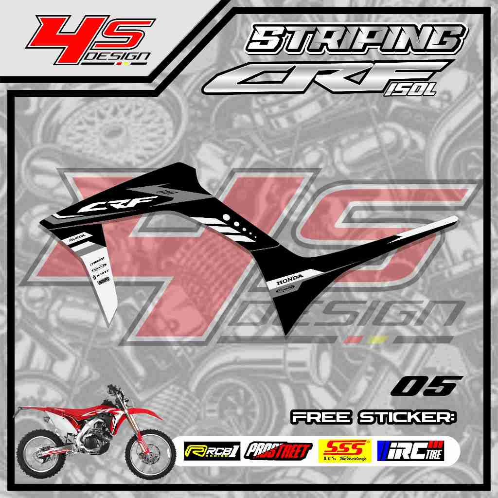05 STRIPING STIKER CRF 150L - STRIPING STICKER CRF 150L