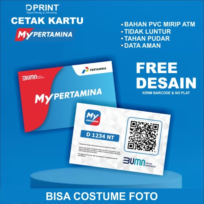 CETAK KARTU MY PERTAMINA / BARCODE PERTAMINA