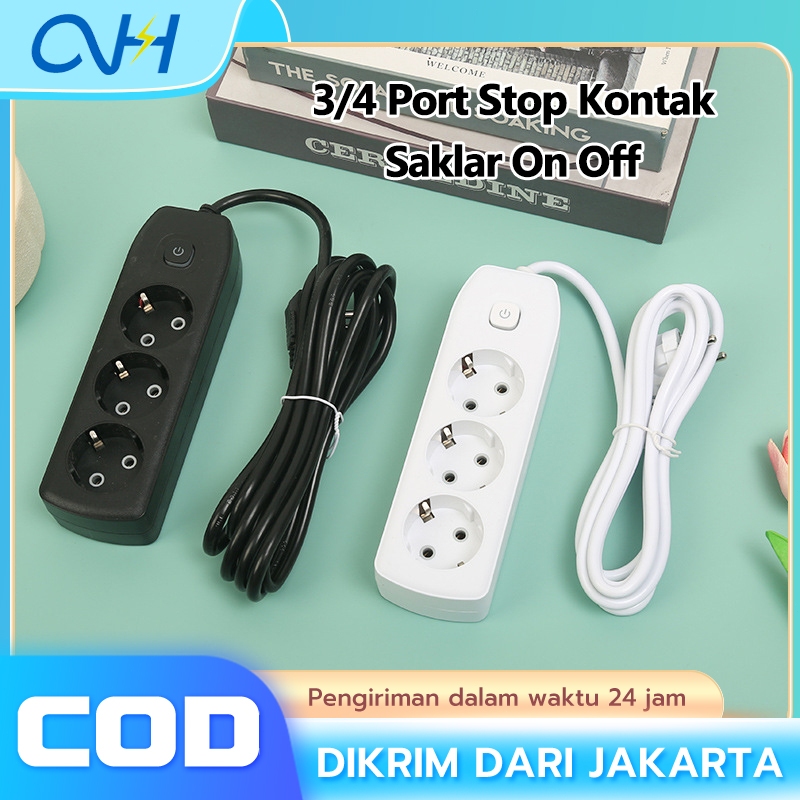 Stop kontak 3 4 Lubang Panjang 1.8M KABEL / Stop kontak KABEL