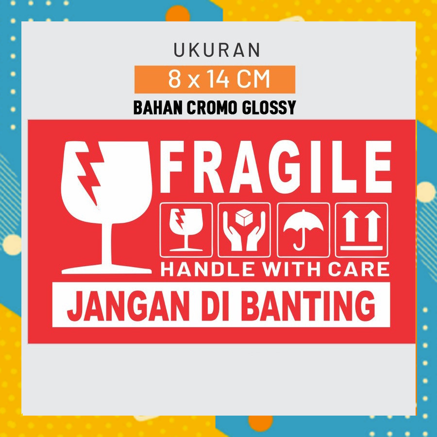 

Sticker Fragile Warna Merah BESAR Awas Pecah Stiker Olshop Online Shop AL4113M5