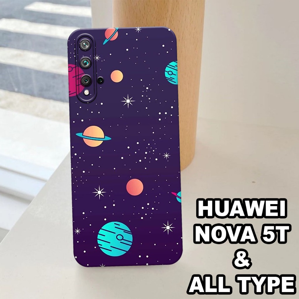 G29 - Silikon HUAWEI NOVA 5T - Softcase pro camera HUAWEI NOVA 5T - Motif PLANET - Bahan  Karet Lent