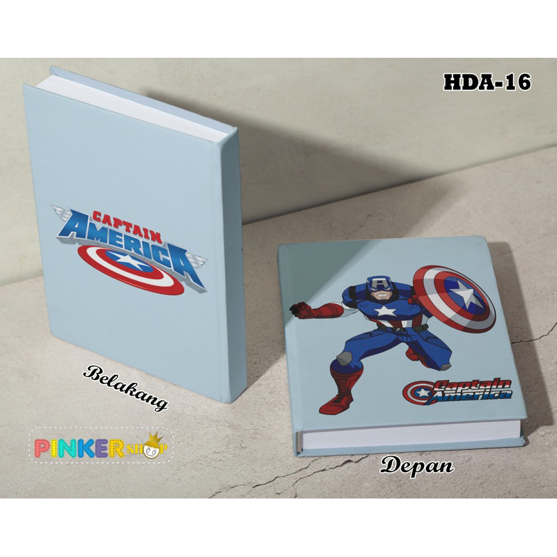 

(HDA-16) Hardcover Anime MARVEL AVENGERS CAPTAIN AMERICA Ukuran A5 Jurnal Agenda Planner