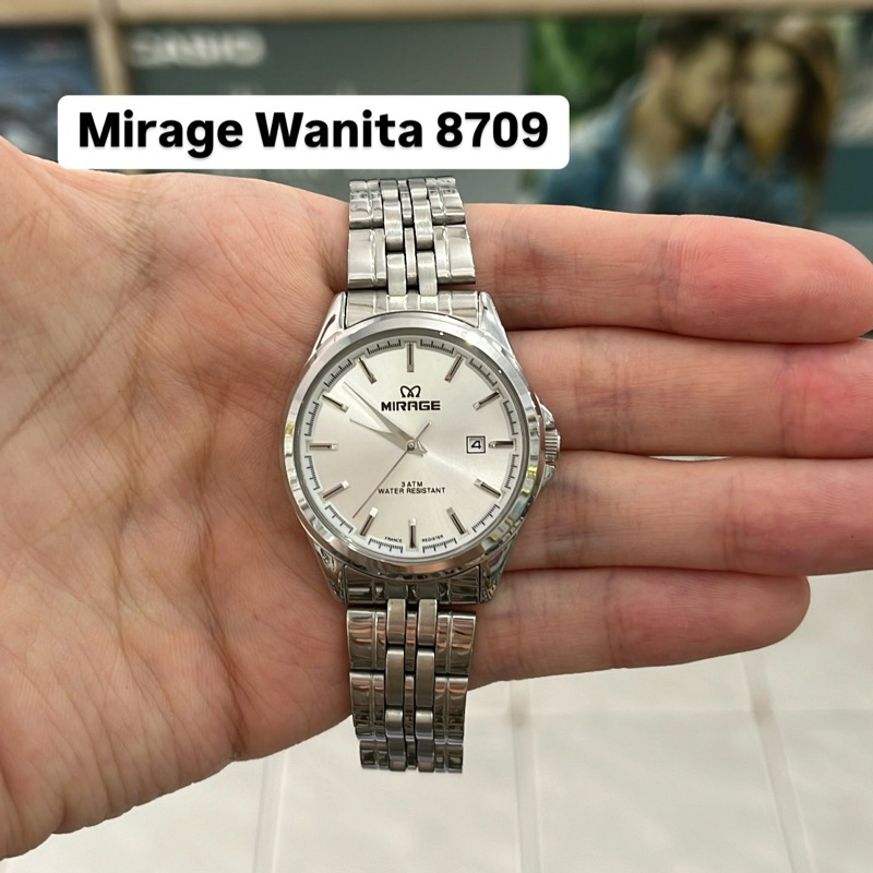 Jam Tangan Mirage 8709 Wanita Silver