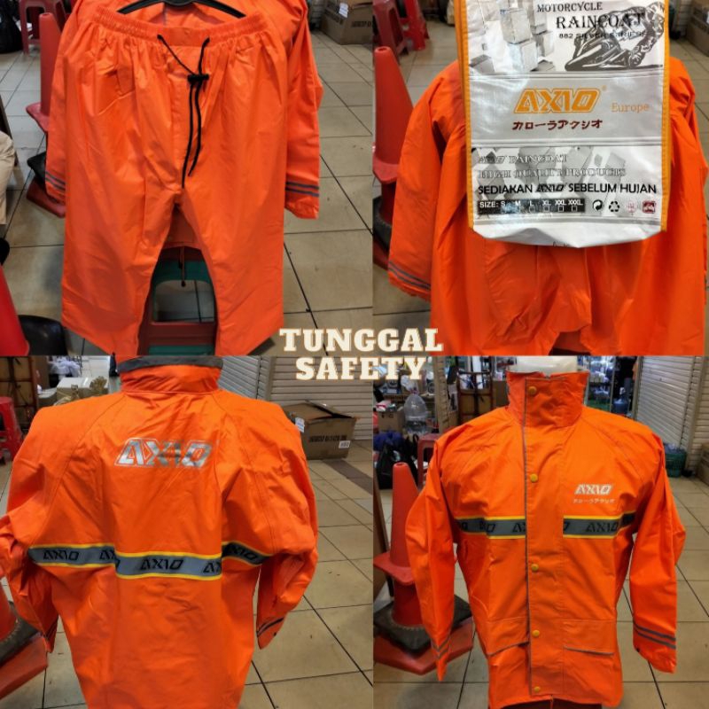 Jas hujan Axio warna orange