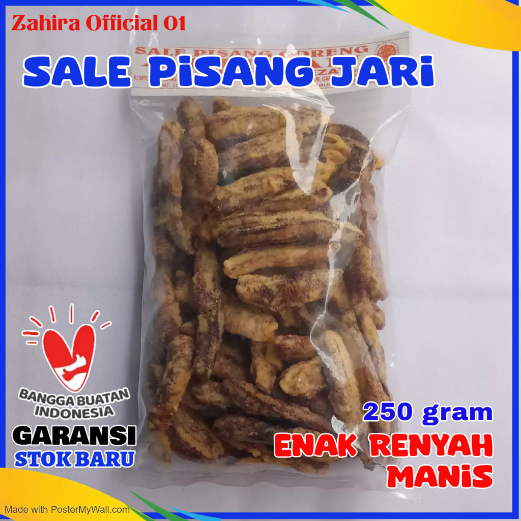 

Sale Pisang Jari Cemilan Saleh Pisang Manis Oleh-oleh Khas Kebumen 250gram