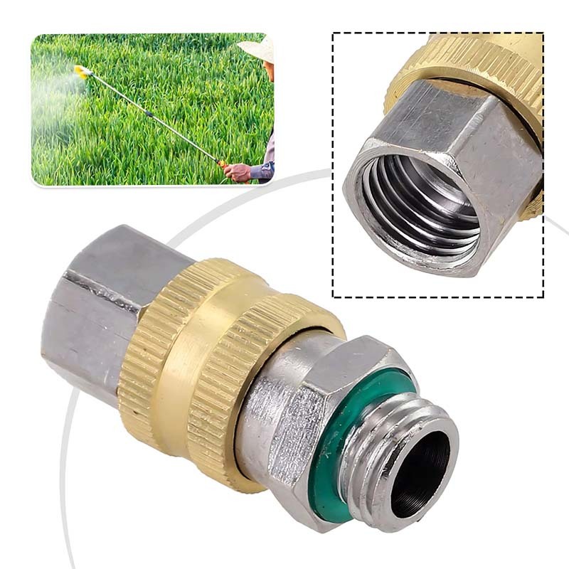 Connector Swivel Selang Swivel Anti Kusut Selang Steam Kompresor Anti Kusut Drat M14x1.5 Swivel Anti