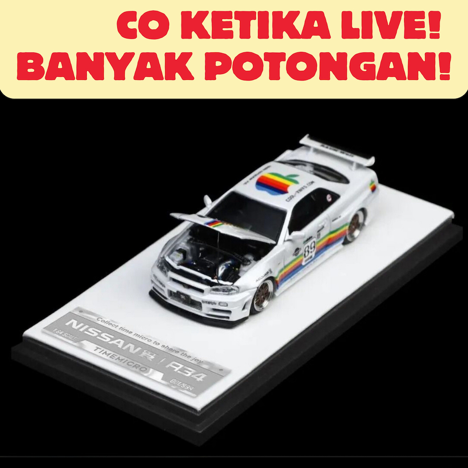 Time Micro Diecast Car Model Mini Scale 1/64