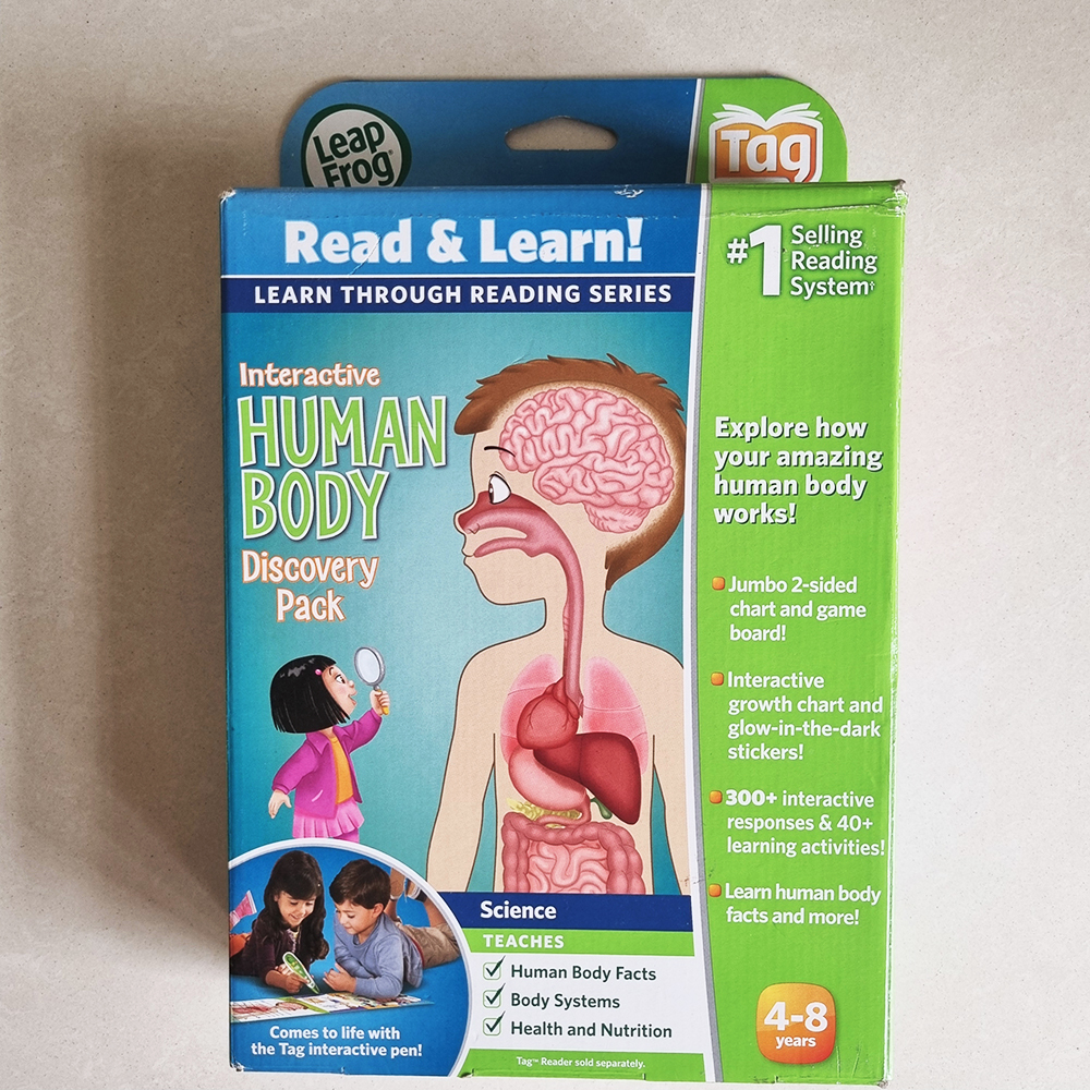 

PRELOVED BUKU LEAP FROG INTERACTIVE HUMAN BODY DISCOVERY PACK TAG READING SYSTEM KONDISI BAGUS