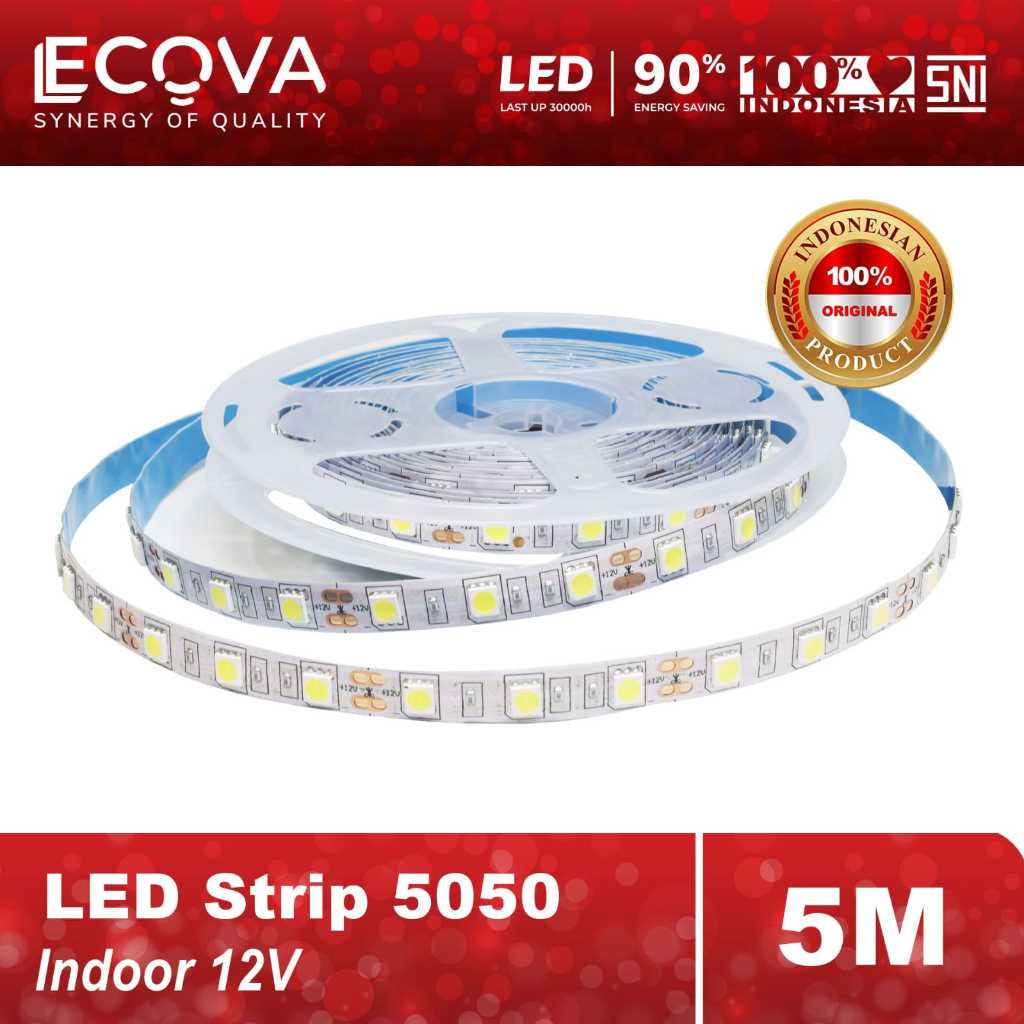 LED STRIP 2835 12V 5 METR ECOVA