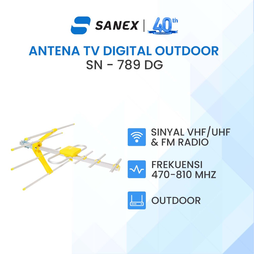 SANEX Antena TV Digital Outdoor SN-789 DG