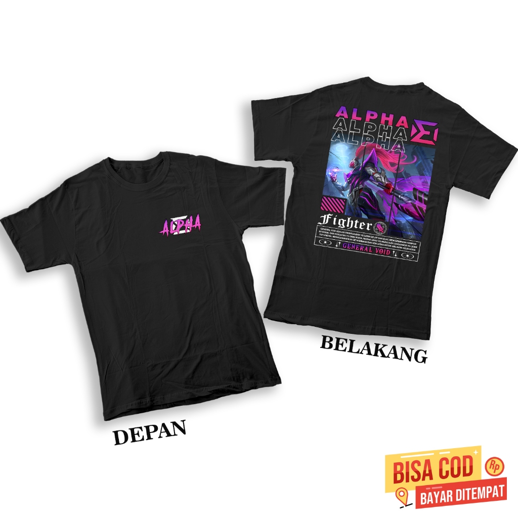 Kaos Mobile Legends Anak - Fashion Terbaru Anak - Baju Hero Alpha Villain