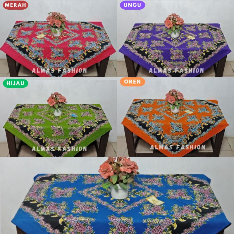 Promo Bulan Ini Taplak Meja Tamu Guru Sekolah Aesthetic Bahan Kain Batik Halus Segiempat Terbaru