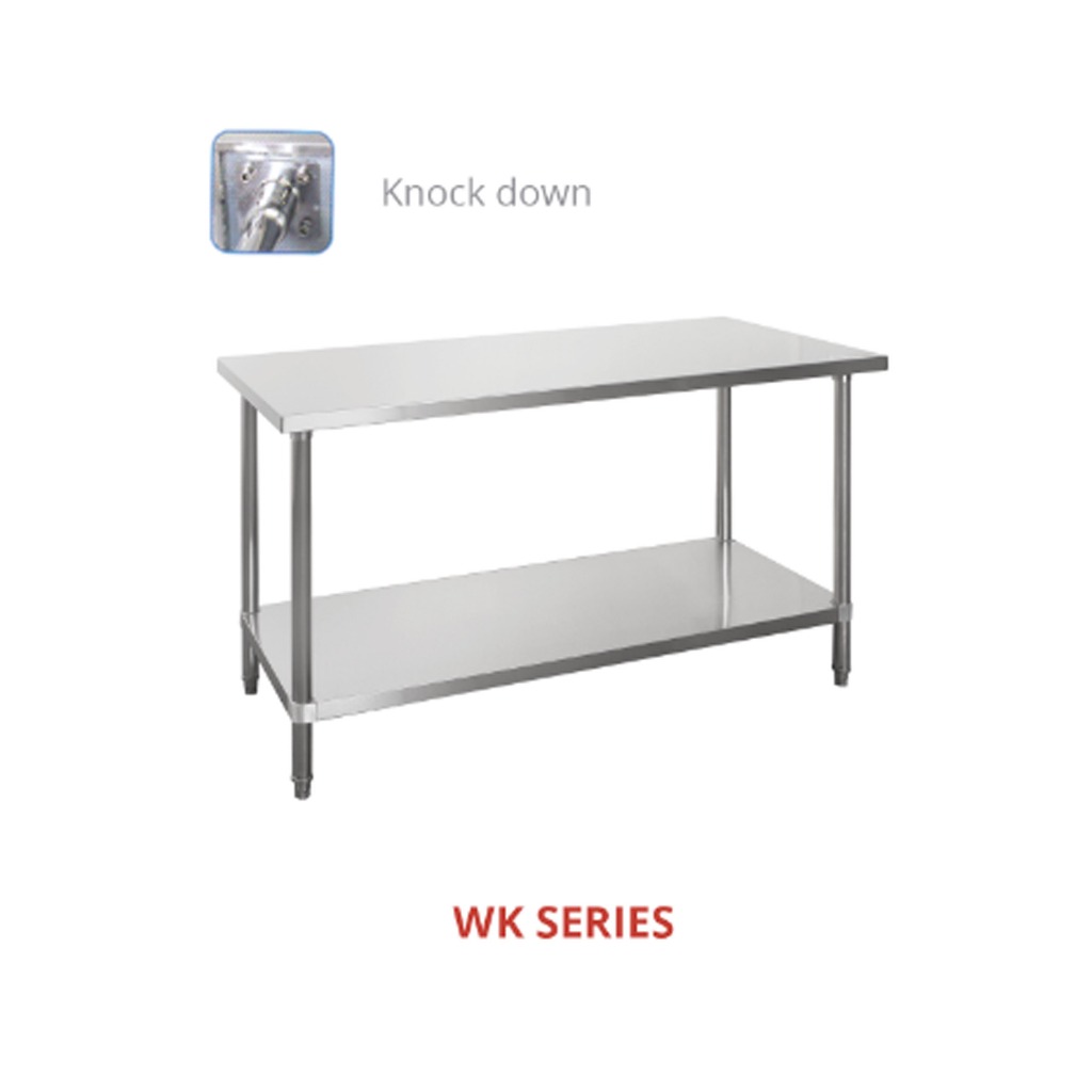 GETRA WK-120 SS Working Table / Pabrikasi Stainless Steel Working Table / Meja Kerja, Dapur