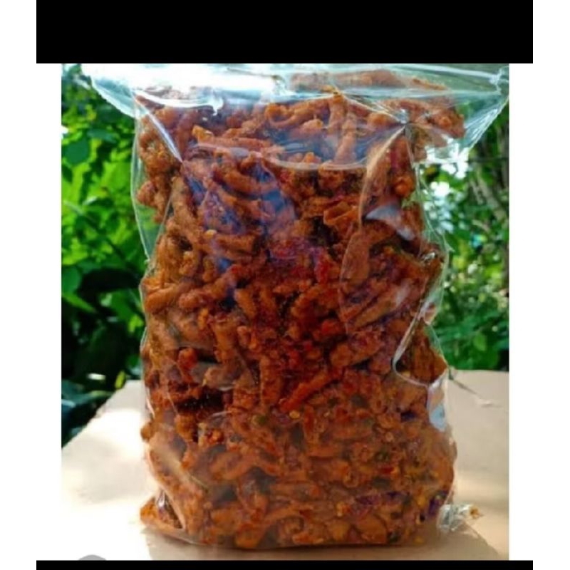 

keripik usus pedas